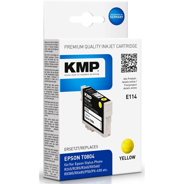 KMP E114 - Epson T0804 Yellow